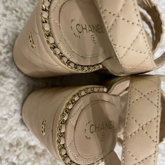 CHANEL WEDGES SIZE 39 NIB - Picture 8 of 12